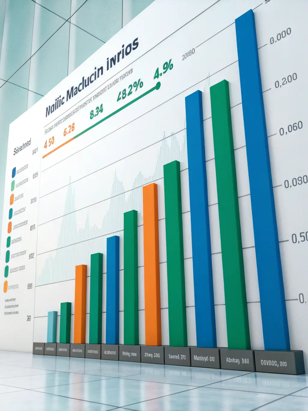 A close-up shot of a rising stock chart with the Indian flag subtly incorporated in the background, symbolizing growth in the Indian stock market.